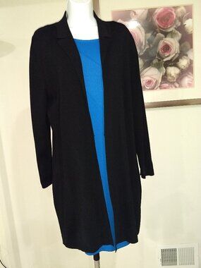 Country Shop  long open-front  cardigan Size M